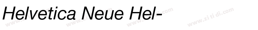 Helvetica Neue Hel字体转换